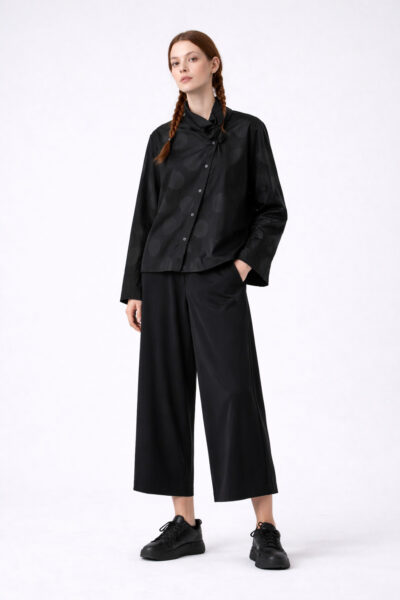 OSKA Bluse 516 / Taft mit Punkte-Muster