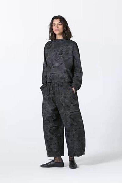 OSKA Hose 544 / Woll-Flanell-Mischung mit Wolken-Muster