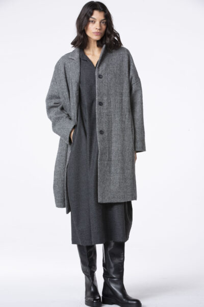 OSKA Kleid 515 / Wollmischung mit Pepita-Muster