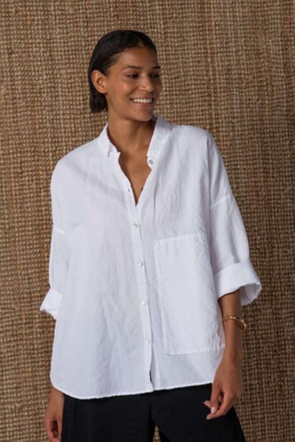 OSKA Bluse 626 / LEINEN-BAUMWOLLE-LYOCELL – Bild 2