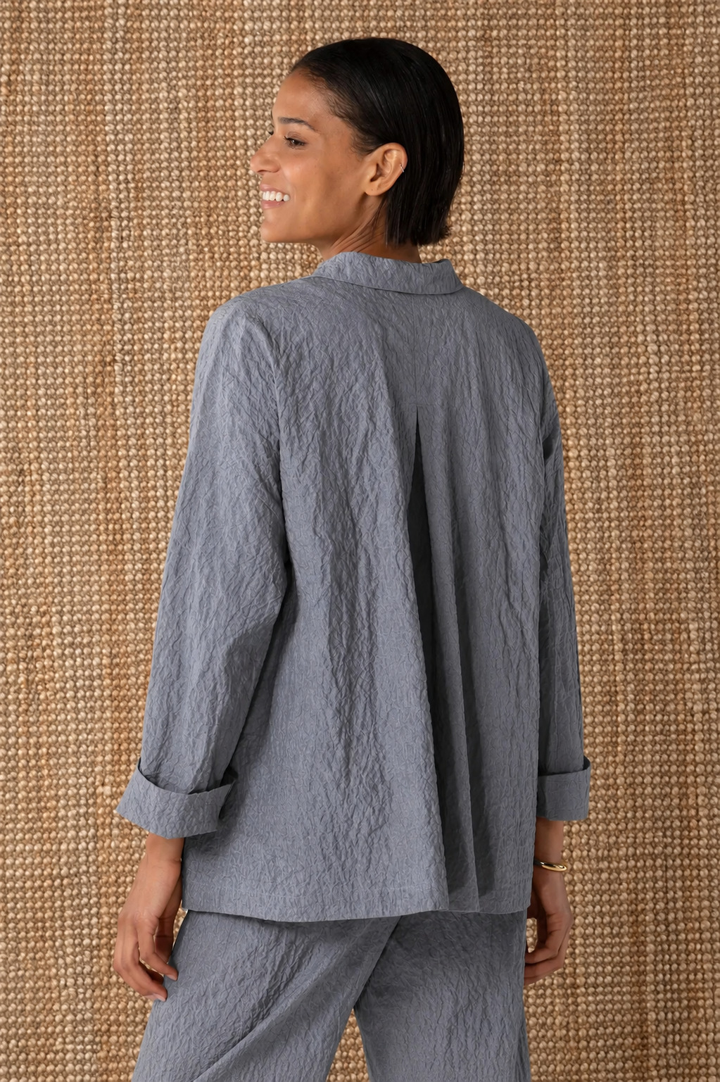 OSKA Jacke 610 / Chambray-Seersucker – Bild 2