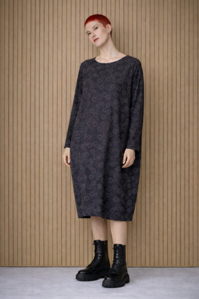 OSKA Kleid 511 / TECHNOSTRETCH MIT PUNKTEDRUCK