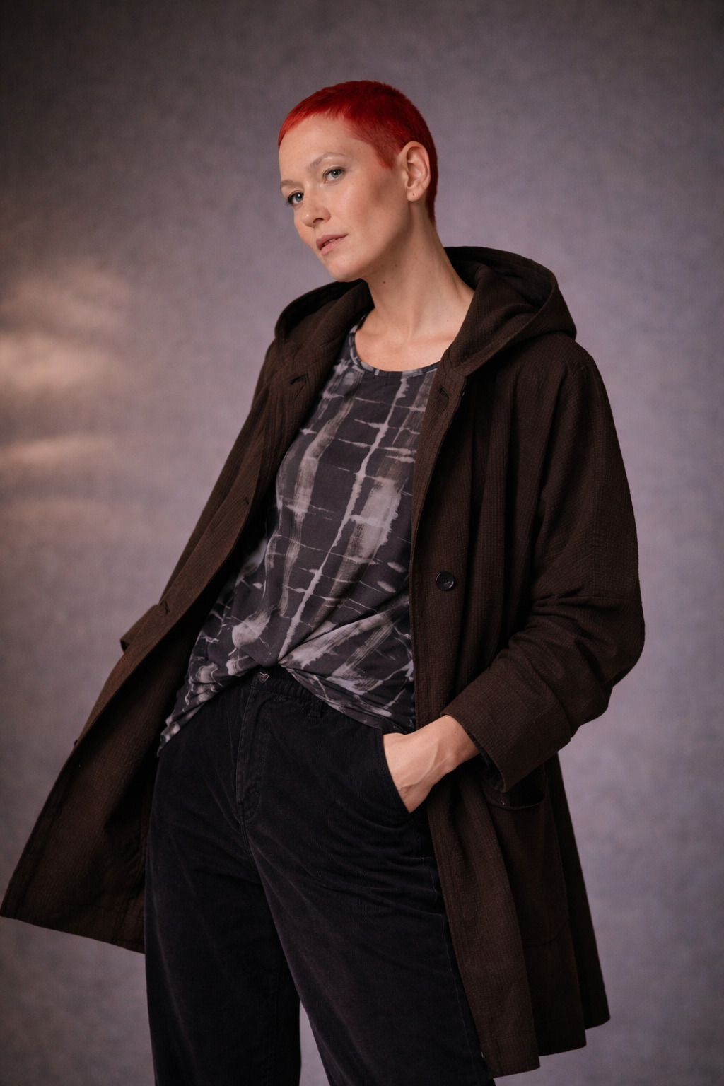 OSKA Outdoorjacke 502 wash / Baumwolle-Leinen-Viskose-Mischung