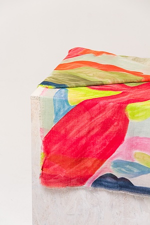 OSKA Schal 605 / LEINEN-MODAL