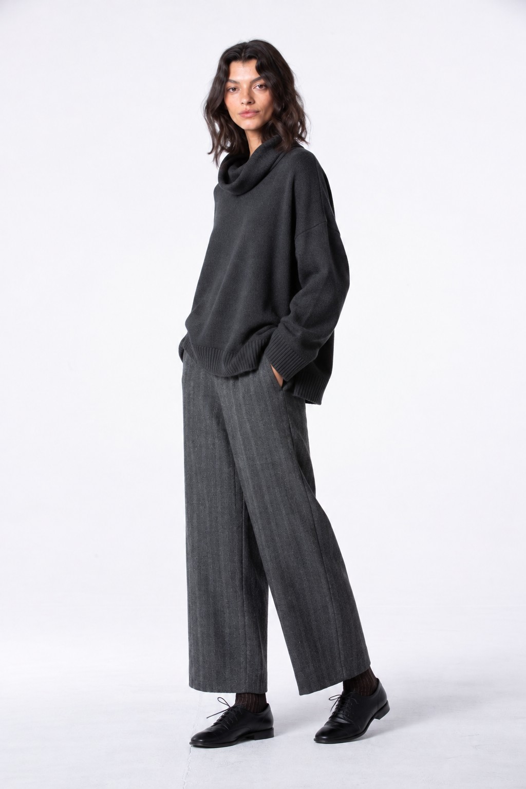 OSKA Hose 537 / Jacquard-Jersey / Zickzack-Muster / Baumwoll-Mischung – Bild 3