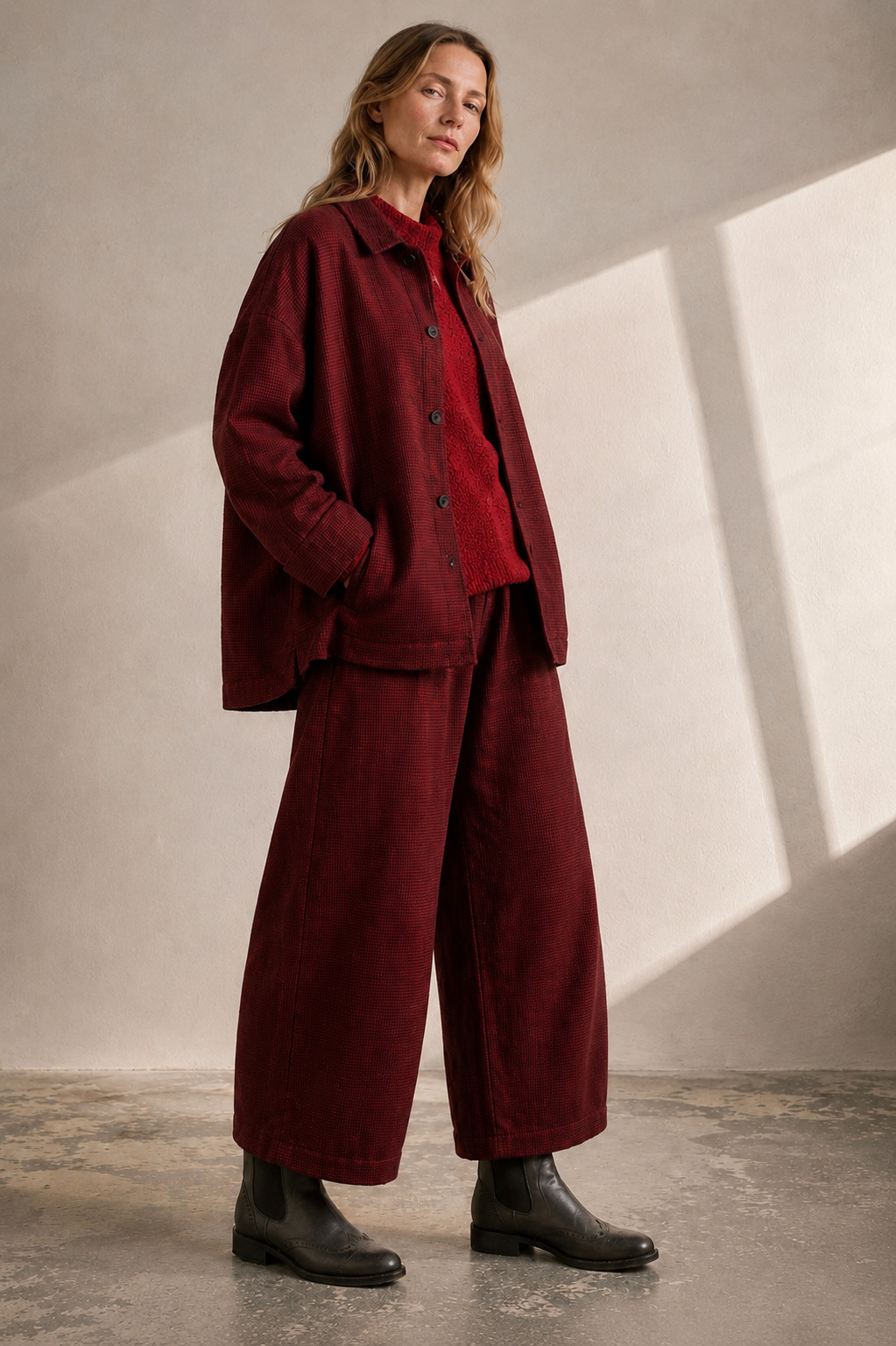 OSKA Hose 6530 / Baumwolle mit Minimuster – Bild 6